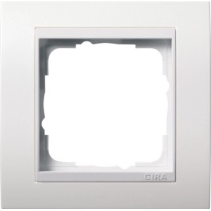 Gira Abdeckrahmen 1-fach Event, reinweiß glänzend. Rahmen für Schalter und Steckdosen.
