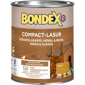 Dose Bondex Compact-Lasur Kiefer, Holzlasur für Innen- und Außenbereiche.