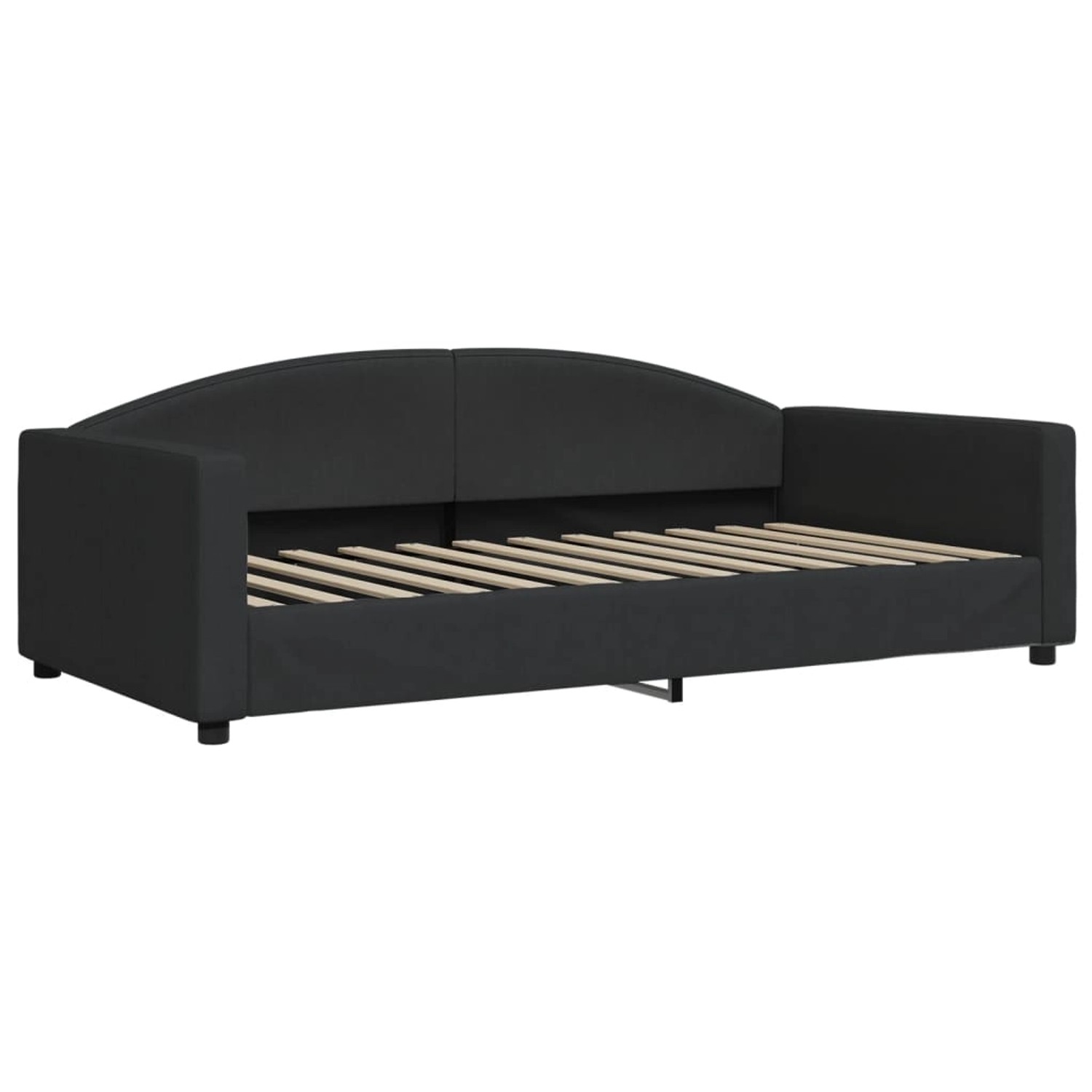 vidaXL Gästebett Tagesbett Schwarz 100x200 cm Stoff Gästebett Gästecouch Gä günstig online kaufen