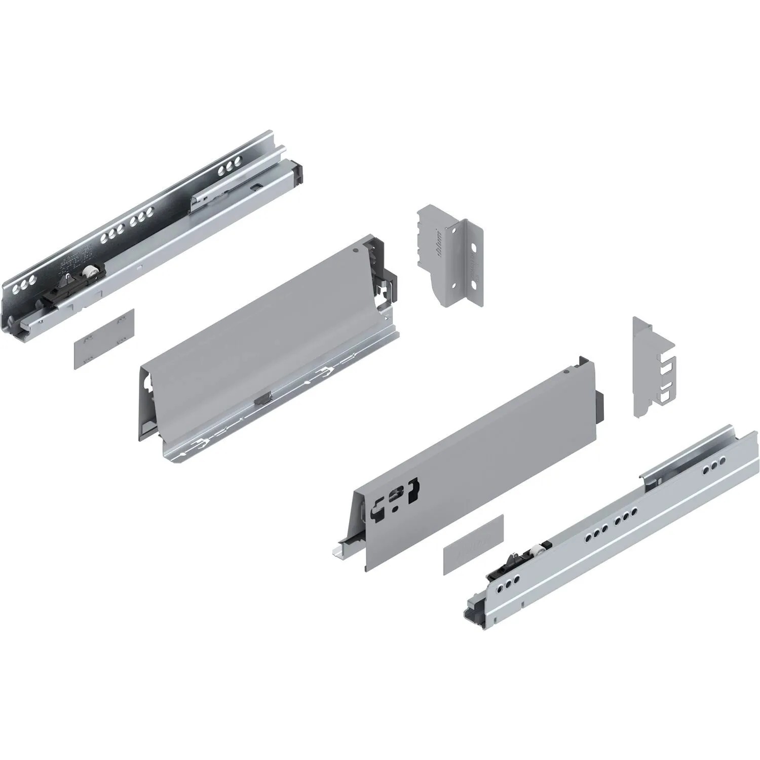Blum Tandembox antaro M Vollauszug Blumotion 300 mm 30 kg Grau