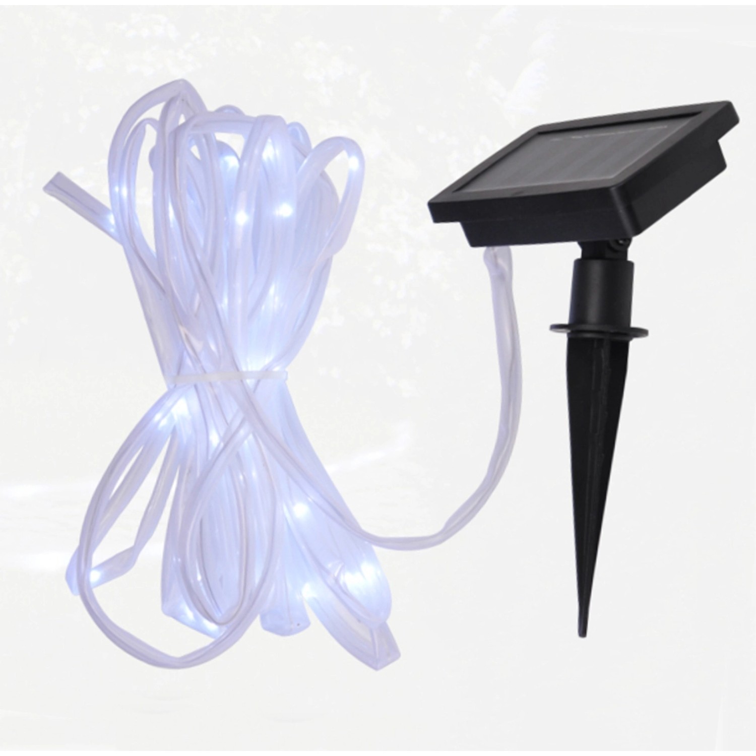Jardinion Solarlichterkette LED 7m Gartenlichterkette Transparent günstig online kaufen