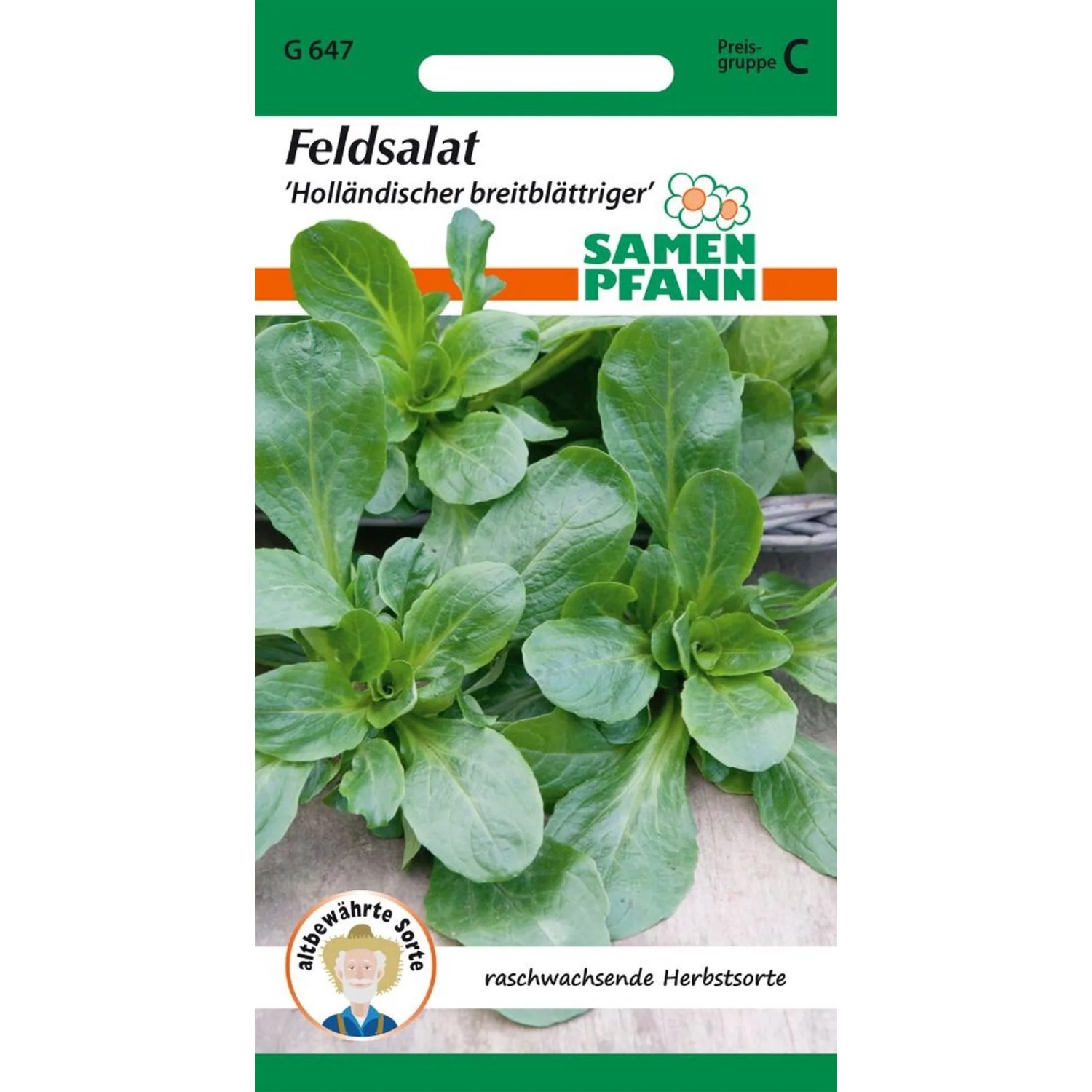 SAMEN PFANN Feldsalat Holländischer Breitblättriger
