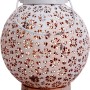 Näve LED-Solarleuchte, weiß, 18 cm, 2er-Set. Deko-Leuchte mit Blumenmuster für Garten und Tisch.