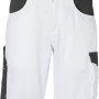 Kübler Pulse Eco Shorts in Weiß/Anthrazit, Arbeitskleidung mit Cargotaschen und Meterstabtasche.