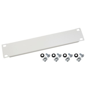 HMF 63370 Blindabdeckung Abdeckplatte für Serverschrank 10 Zoll 1 HE Lichtgrau
