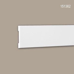 Weiße PROFHOME Wand- und Friesleiste (40 m) im Karton-Set mit 20 Zierleisten.
