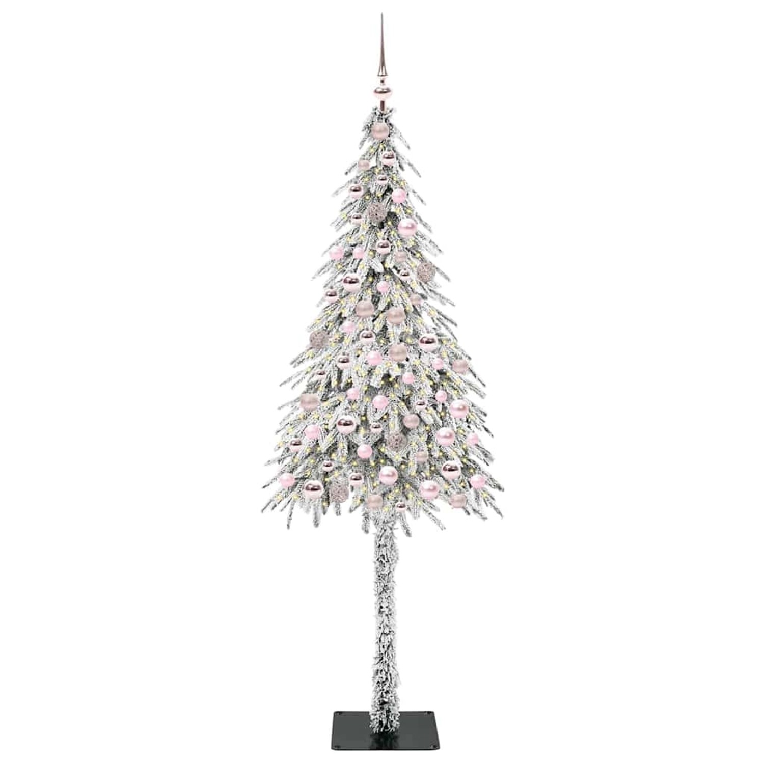 vidaXL Weihnachtsbaum mit 300 LEDs Weiß 210 cm PE und Stahl 3396244