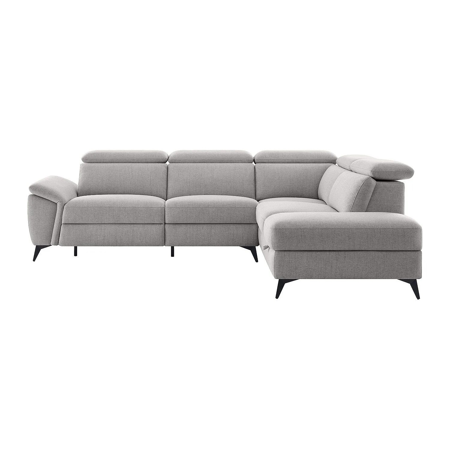 Vente-unique Relaxsofa Cadilo Hellgrau 279 cm