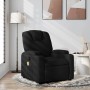Schwarzer vidaXL Massagesessel Modell 2 aus Stoff im Wohnzimmer.