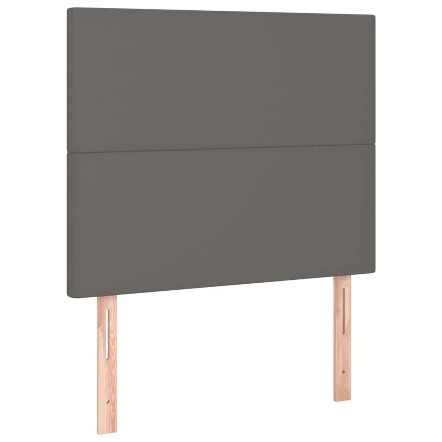 vidaXL Kopfteil Grau 90x5x118/128 cm Kunstleder 3116134