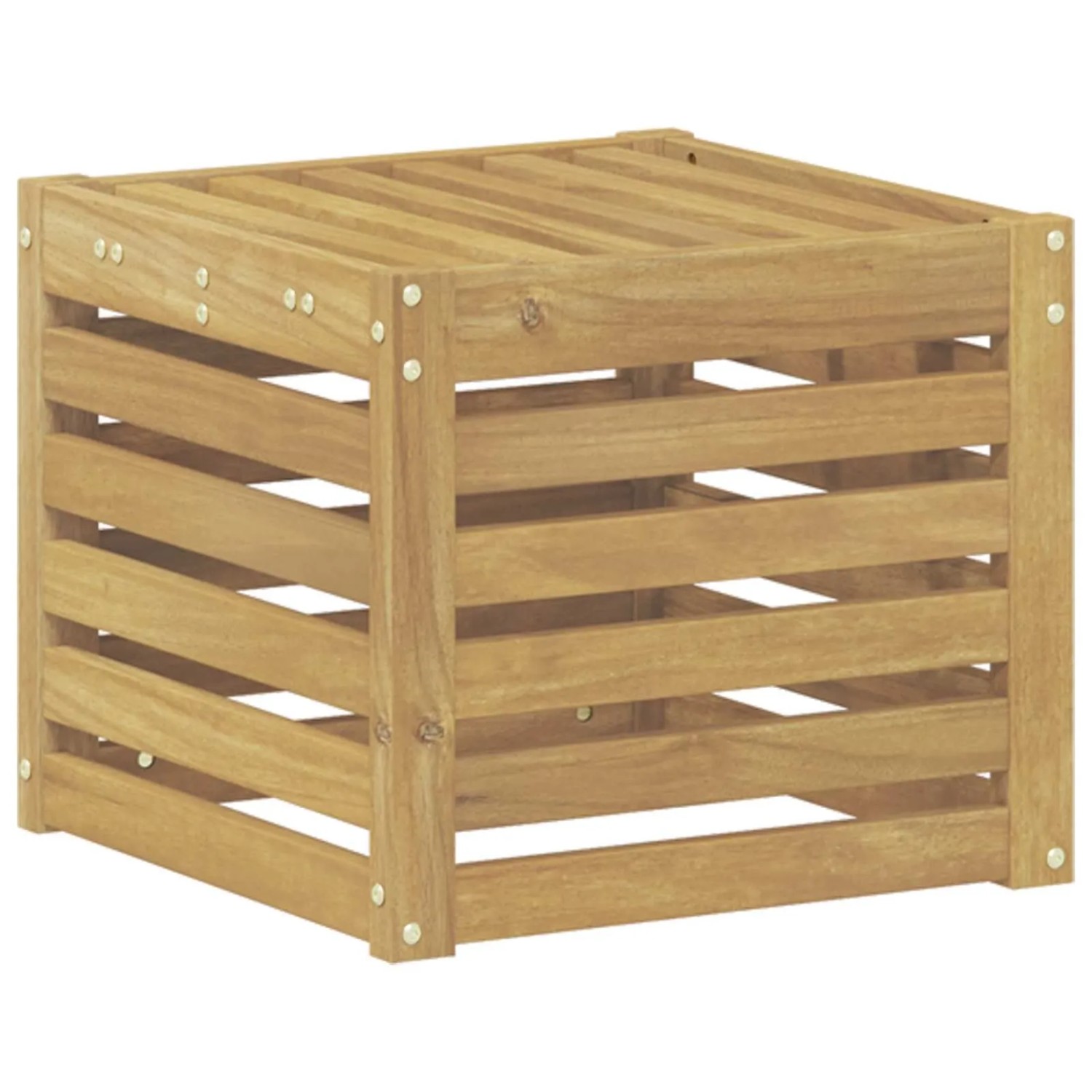 vidaXL Outdoor-Sofagarnitur Weiß 35 x 38 x 37 cm Massivholz Akazie 901679