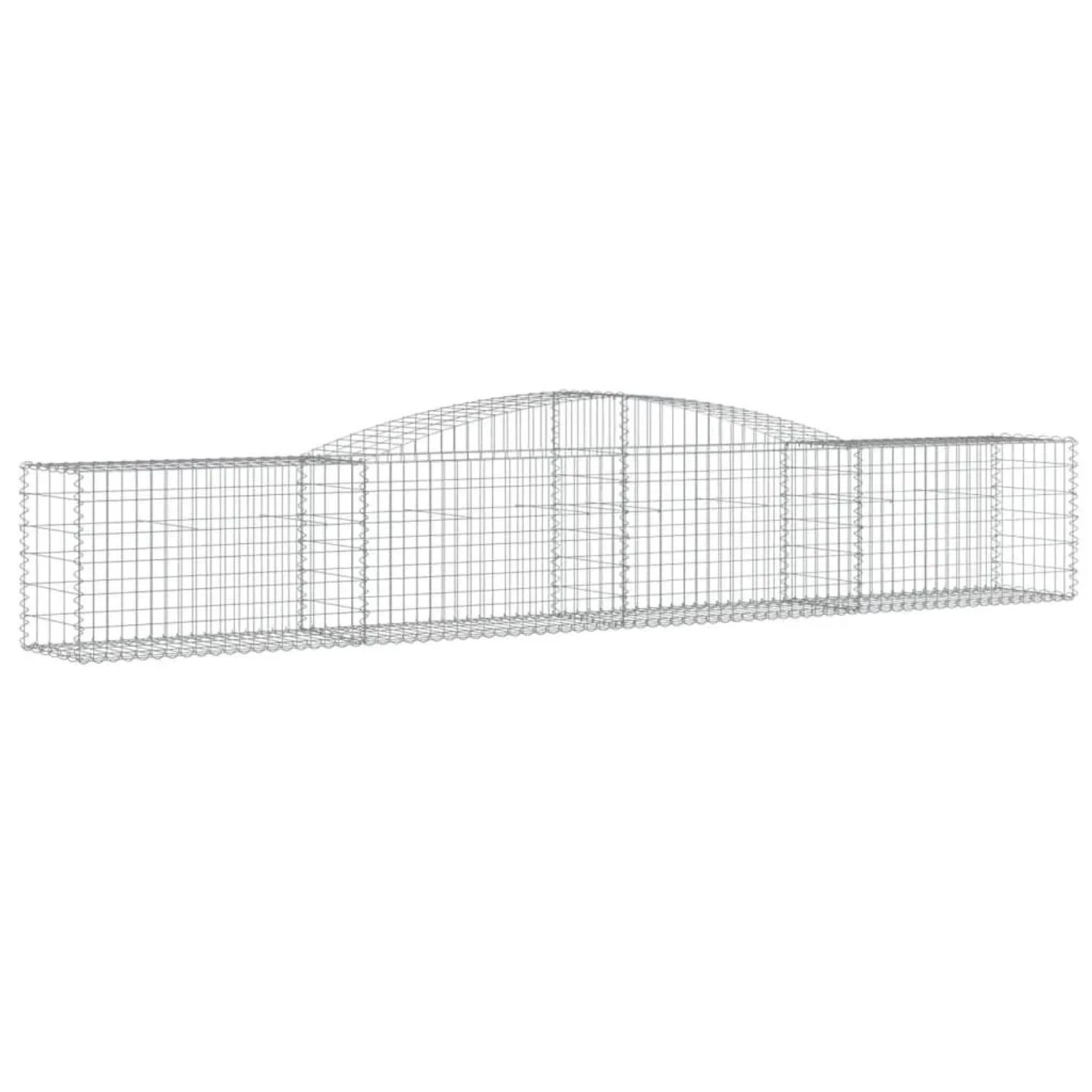 vidaXL Gabionen mit Hochbogen 5 Stk 400x50x60/80cm Verzinktes Eisen 3146973