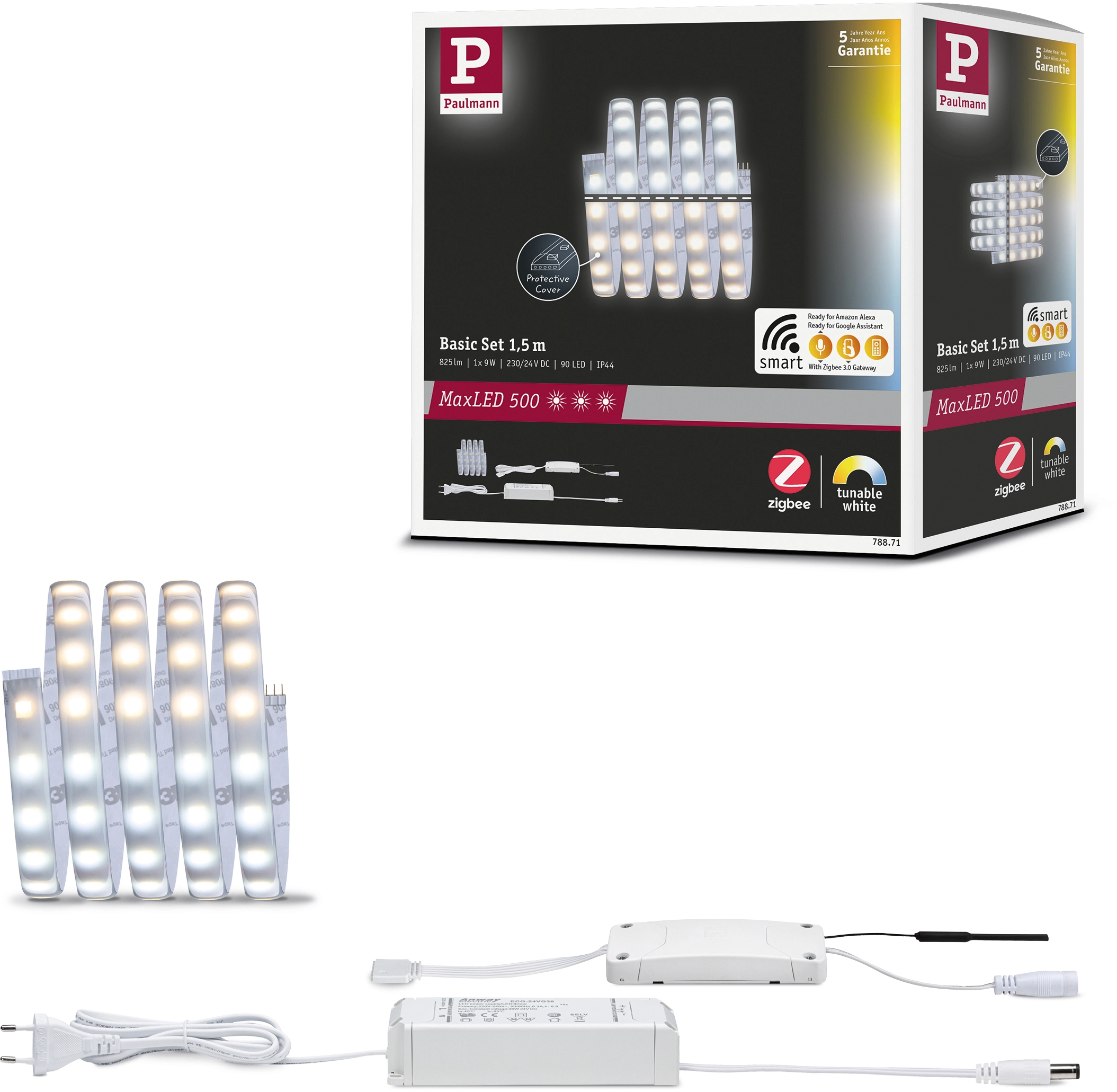 Paulmann MaxLED 500 LED Strip Tunable Weiß Smart Home Zigbee Basis-Set 1,5  m kaufen bei OBI