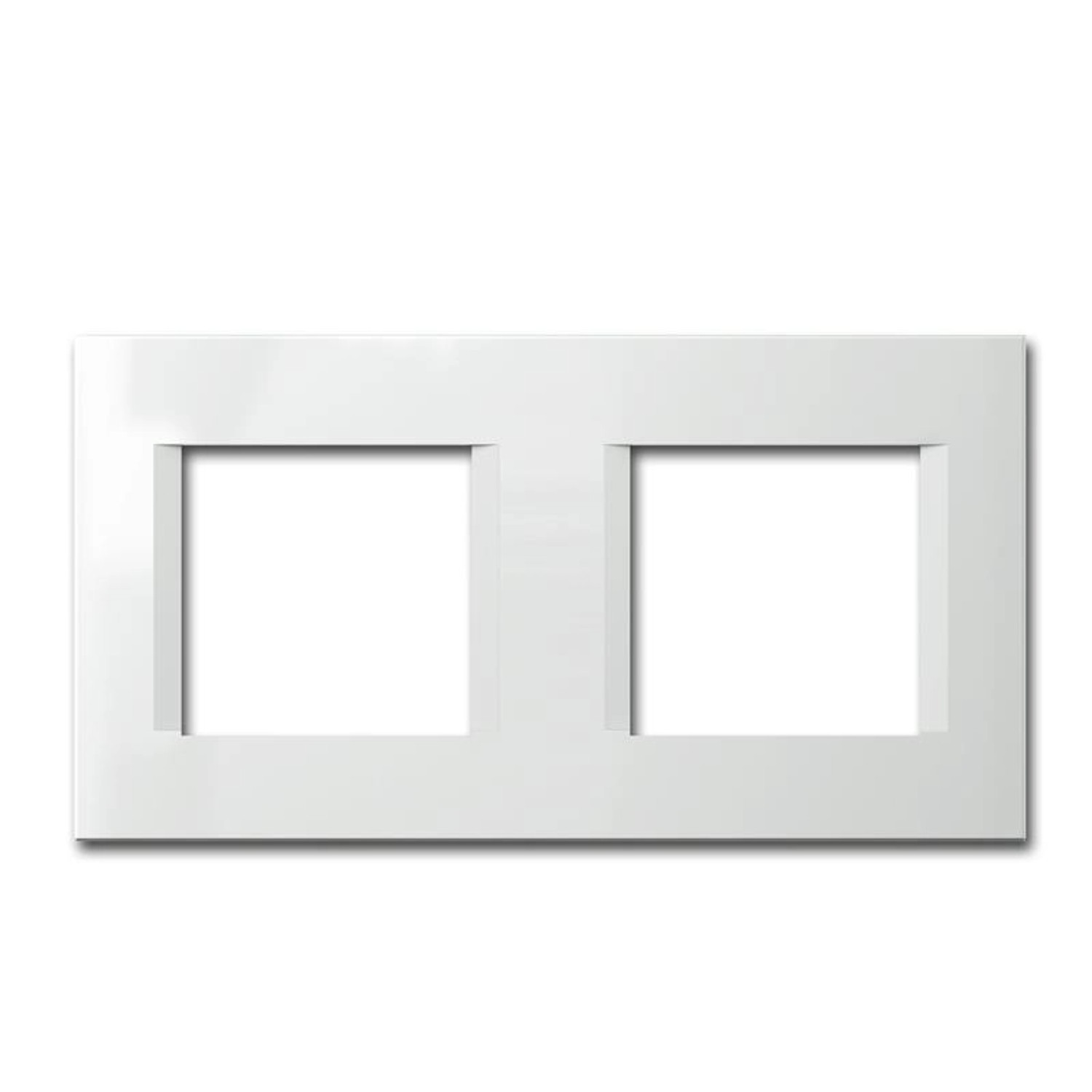 TEM MODUL PLUS 2-Fach UP Rahmen Weiß Glanz Line günstig online kaufen