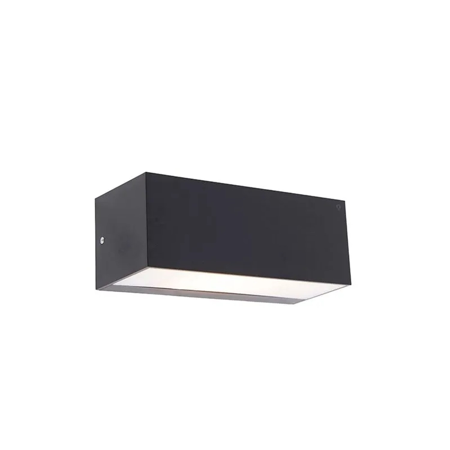 QAZQA Moderne Wandleuchte Schwarz mit Lichteffekt IP54 Houks