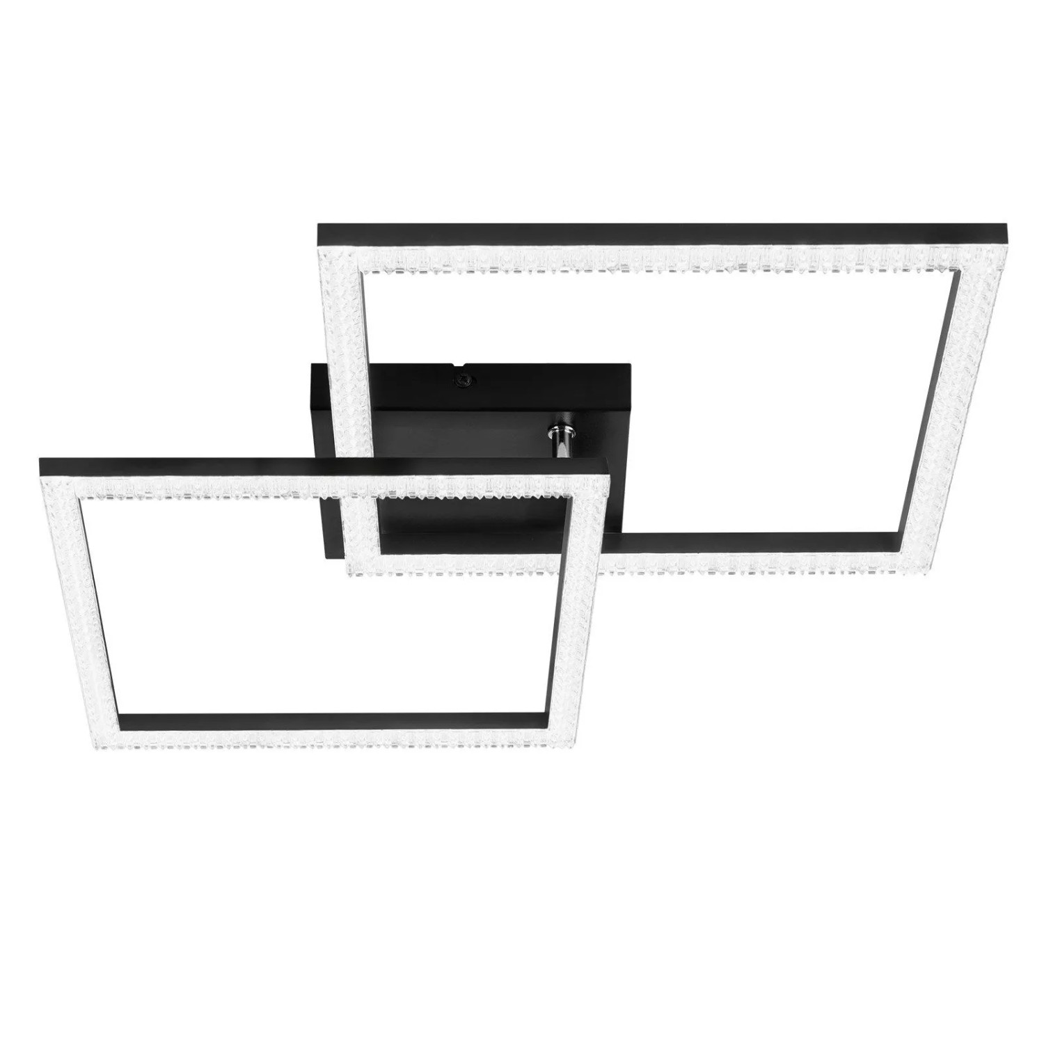 NETTLIFE LED Deckenleuchte aus Metall L47cmSchwarz-3