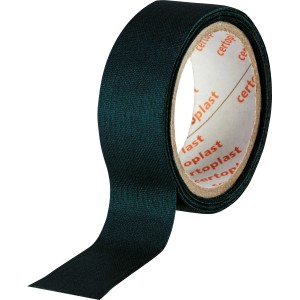 Schwarzes Gewebeband, 2,5 m Rolle, für Reparatur und Abdichtung.