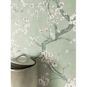 Newroom Vliestapete Ksenja Sage Kirschblüten Floral FSC®