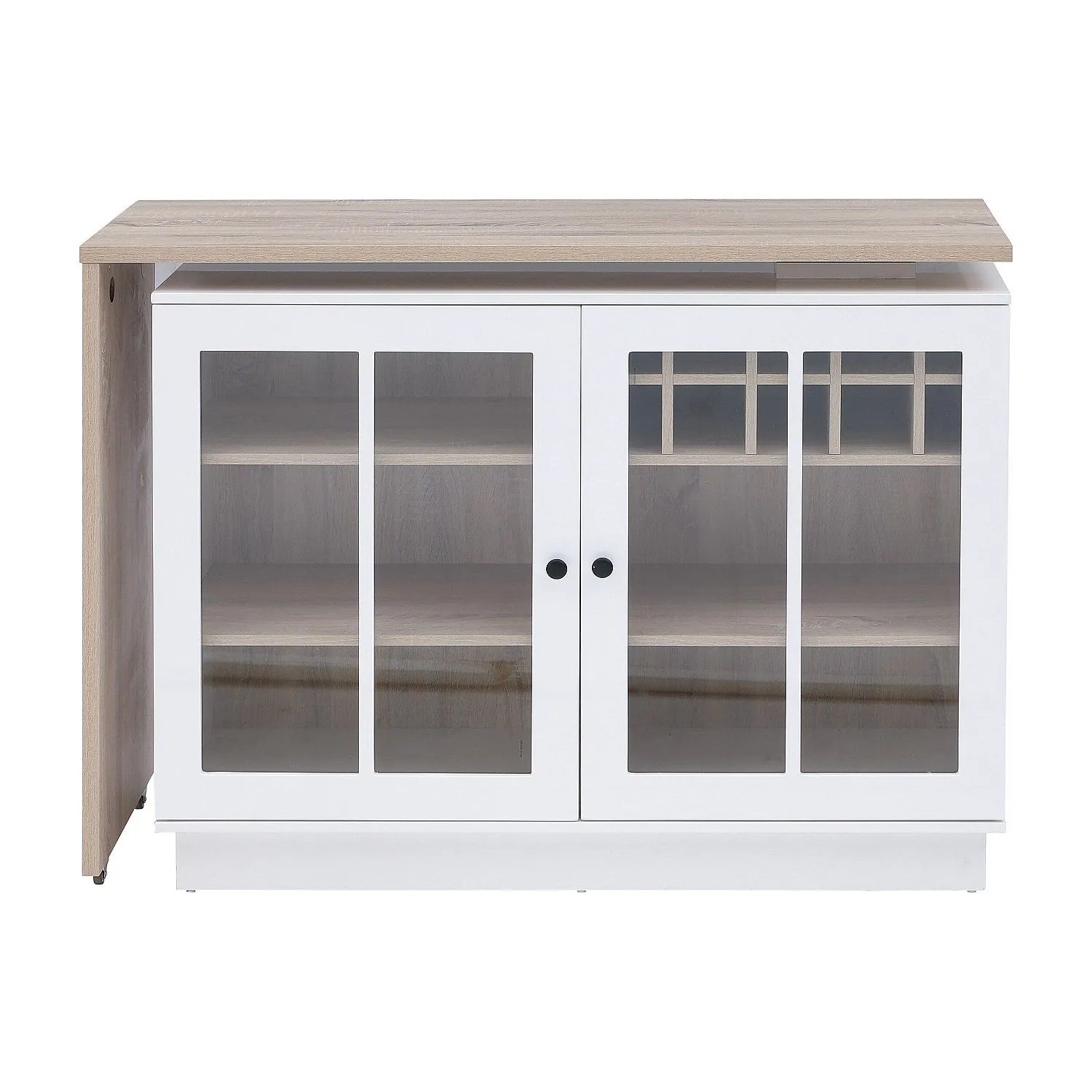 Vente-unique Barmöbel Arameta Naturfarben Hell  Weiß 245 cm  130 cm