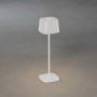 Weiße Konstsmide LED Tischleuchte Capri, 36cm, für Innen und Außen. Dekoleuchte mit Akku.