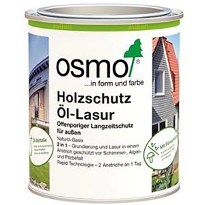 Dose Osmo Holzschutz Öl-Lasur Perlgrau 750ml für Aussenanwendung.