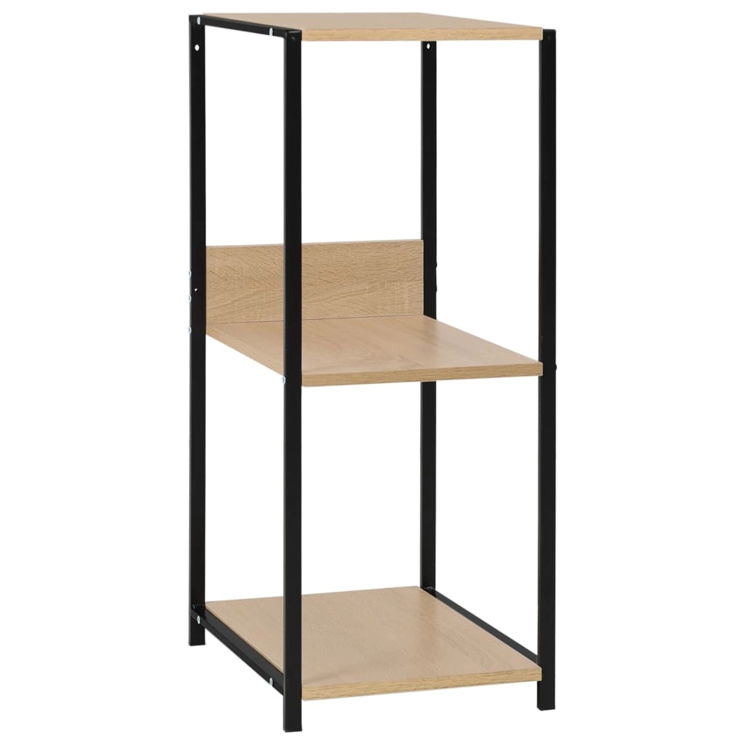 vidaXL Kleines Bücherregal Schwarz Eichefarben 33,5x39,6x79,7cm günstig online kaufen