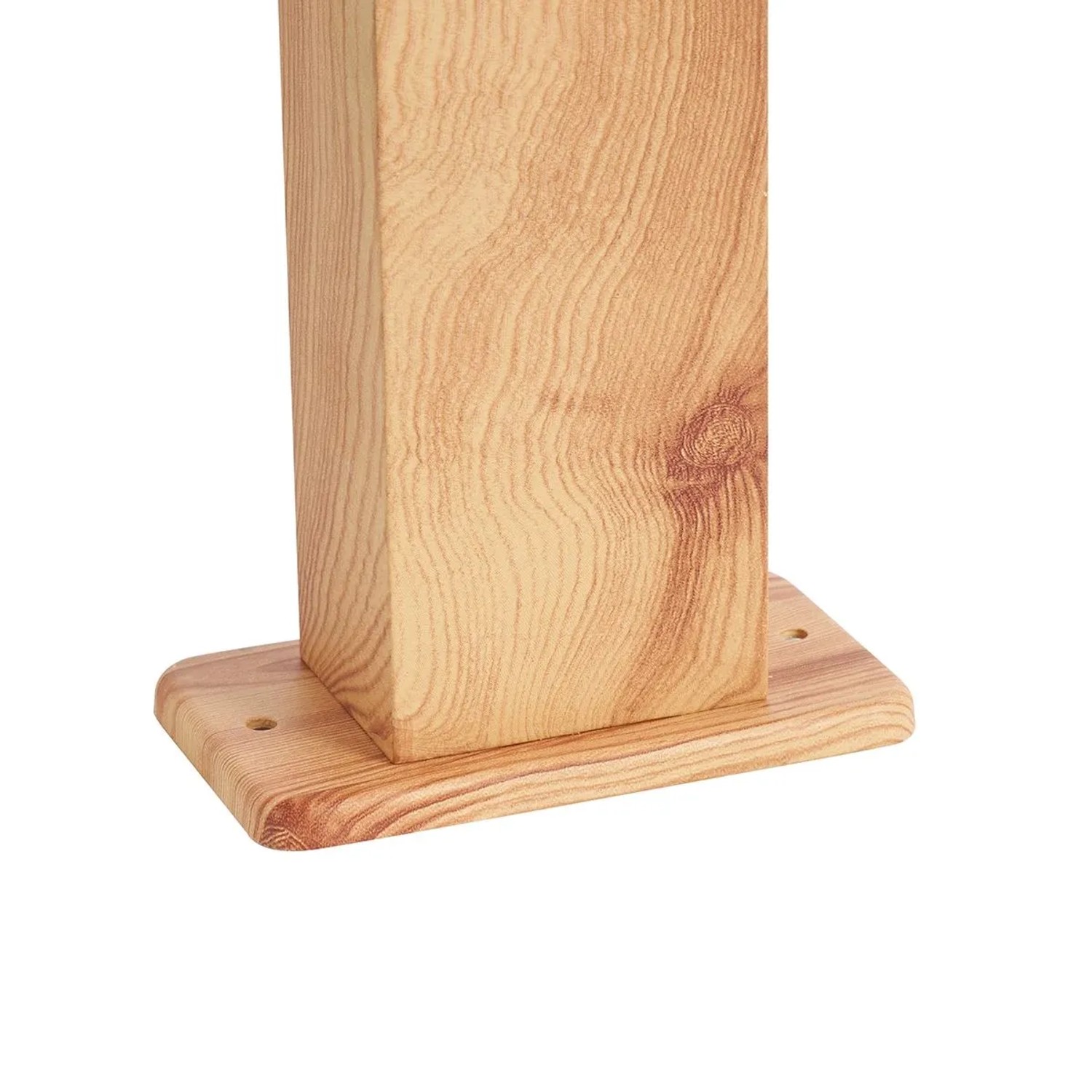QAZQA Außenleuchte Aluminium mit Holzdruck mit Erdspieß und Kabelverschraubung 65cm IP44 Baleno_8
