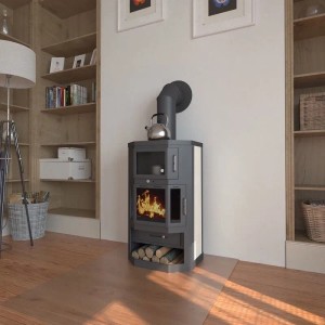 Victoria Kaminofen Taro F mit Backfach und 9,51 kW