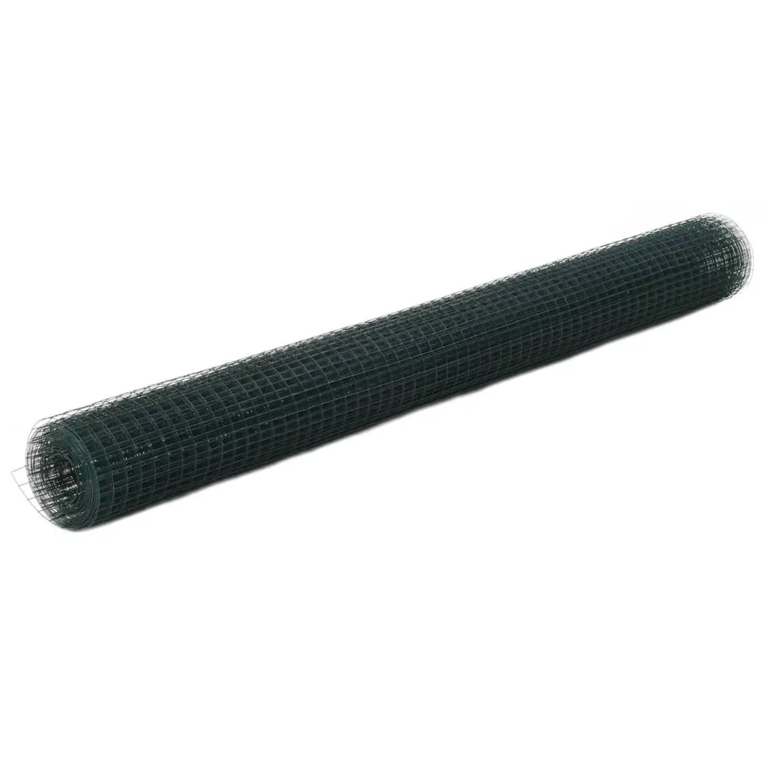 vidaXL Drahtzaun Stahl mit PVC-Beschichtung 25x1,5 m Grün 143634