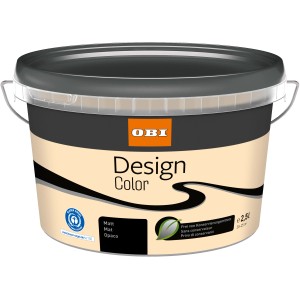 Eimer OBI Design Color, matte, magnolienfarbene Wandfarbe, 2,5 l.