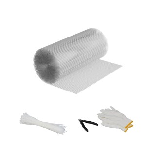 Relaxdays Volierendraht Stahl Silber Verzinkt 6,3 mm x 6,3 mm 50 cm x 10 m