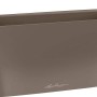 Lechuza Delta 10 Pflanzgefäß in Taupe hochglanz, 30x11cm, für Innenräume.
