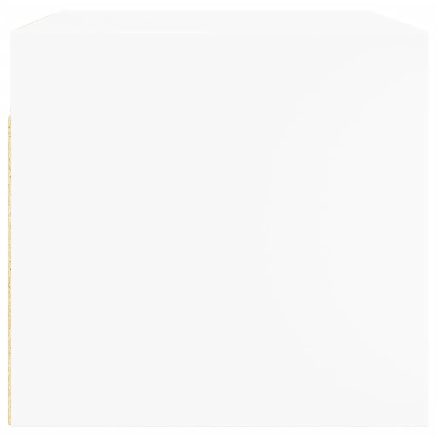 Weißer Wandschrank mit Glastür, vidaXL, für Büro oder Wohnraum, 68,5x37x35 cm.