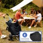 Sekey 3-in-1 Einkaufstrolley Treppensteiger mit Kühlfach bei Picknick mit Freunden.