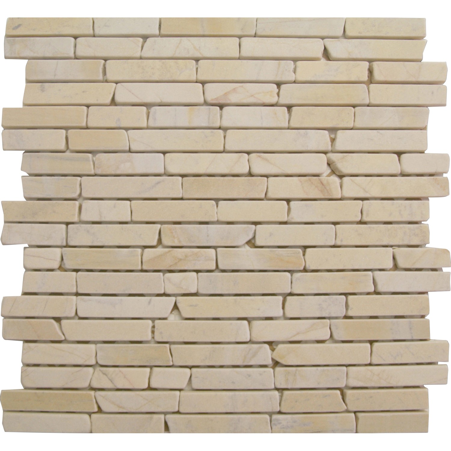 Mosaikmatte Naturstein Yellow Sun Brick 30 cm x 30 cm