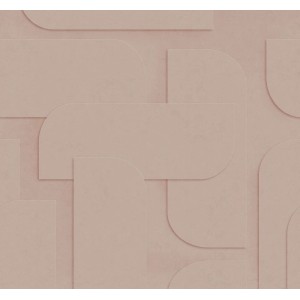 ESTAhome Fototapete mit 3D Muster in Hellrosa. Moderne Vliestapete für Wohnräume.