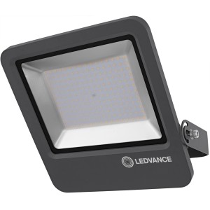 Ledvance LED-Außenstrahler, 150W, 4000K, dunkelgrau. Flutlicht für Fassaden und Garagen.