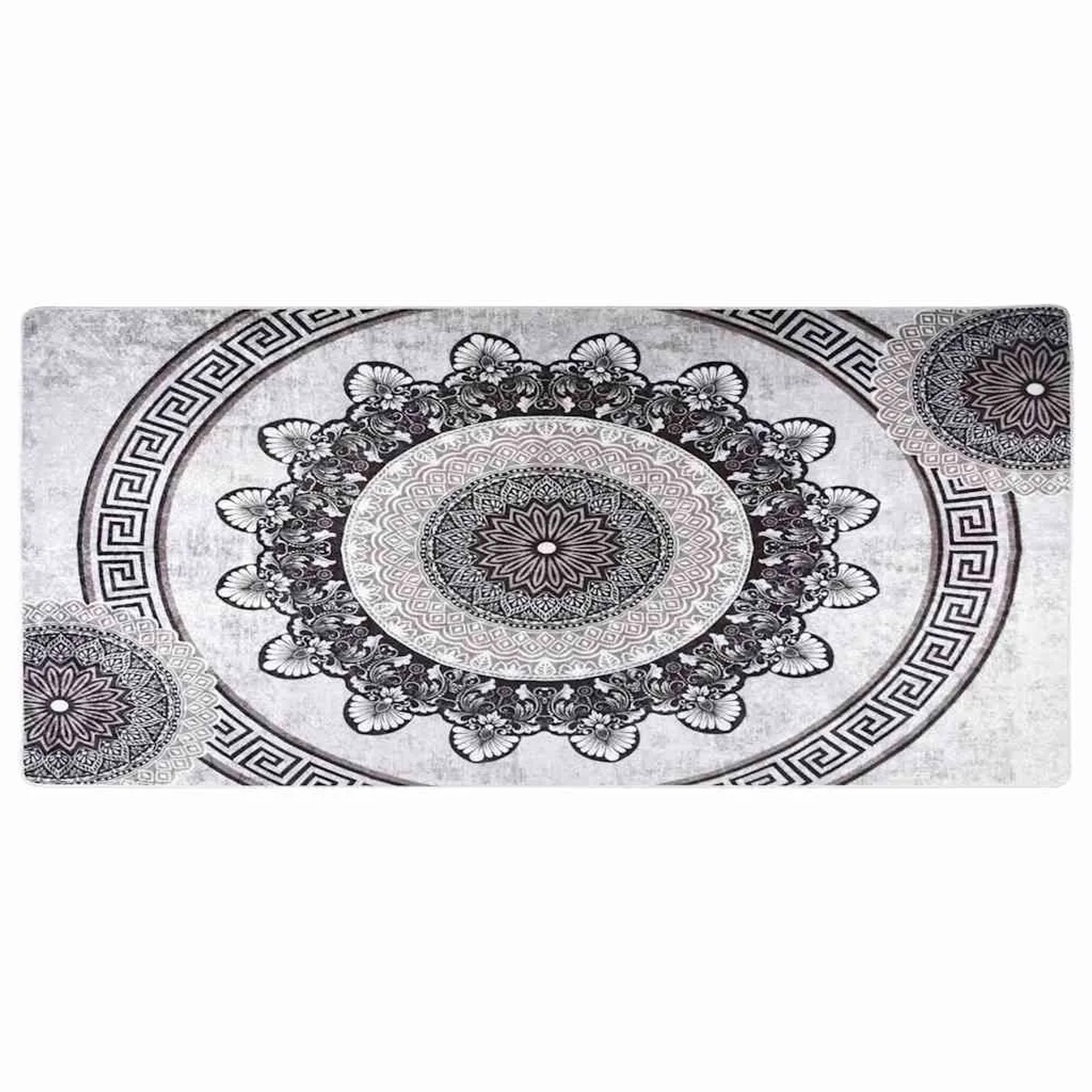 vidaXL Teppich Waschbar 80x300 cm Mehrfarbig Rutschfest 337983