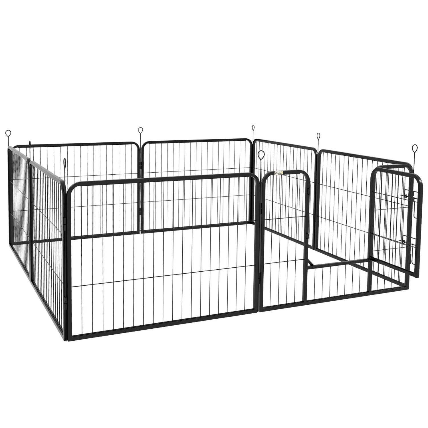 PawHut Welpenfreigehege Freigehege Welpenzaun Laufgitter Laufstall 80 x 60 cm