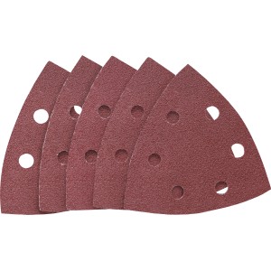 25 LUX Schleifauflagen für Deltaschleifer, 96 mm, Körnung 80, mit Klettbefestigung.