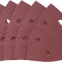 25 LUX Schleifauflagen für Deltaschleifer, 96 mm, Körnung 80, mit Klettbefestigung.