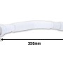 Flexibler, weißer Flex-Siphon, 35 cm lang, mit den Durchmessern 38,9 mm und 32 mm.