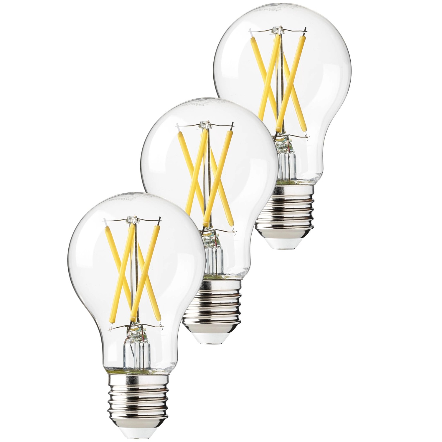 Oktaplex Glow 3er Set E27 Set LED Leuchtmittel 2700K Warmweiß 806lm 3,8W