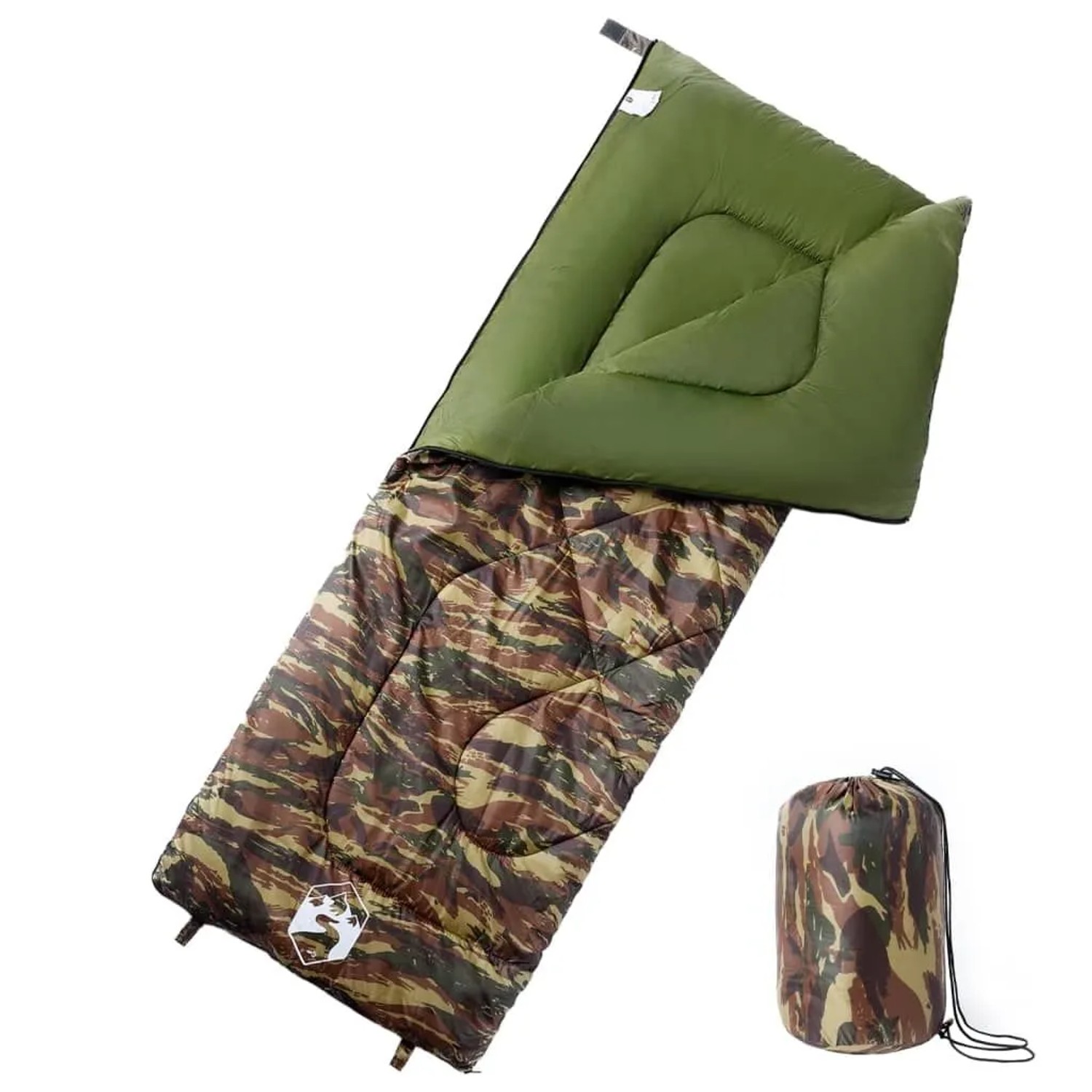 vidaXL Schlafsack für Erwachsene Camping 3 Jahreszeiten 94465