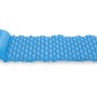 Blaue Bestway Luftmatratze Float'n Roll, 213x86 cm, mit Kopfkissen für Pool und Meer.