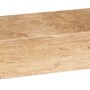 Blockstufe aus Travertin Noce, 15x35x100 cm, geschliffen und getrommelt.