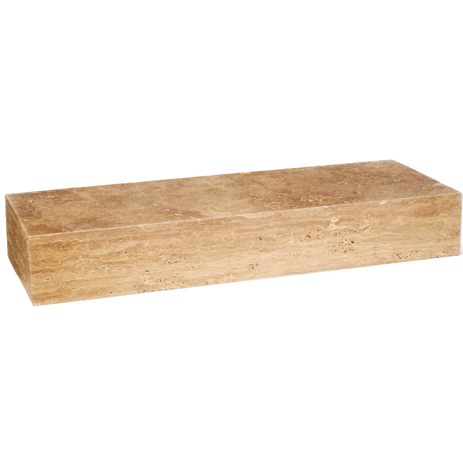 Blockstufe Travertin Noce 5 Seiten geschliffen getrommelt 15x35x100 cm