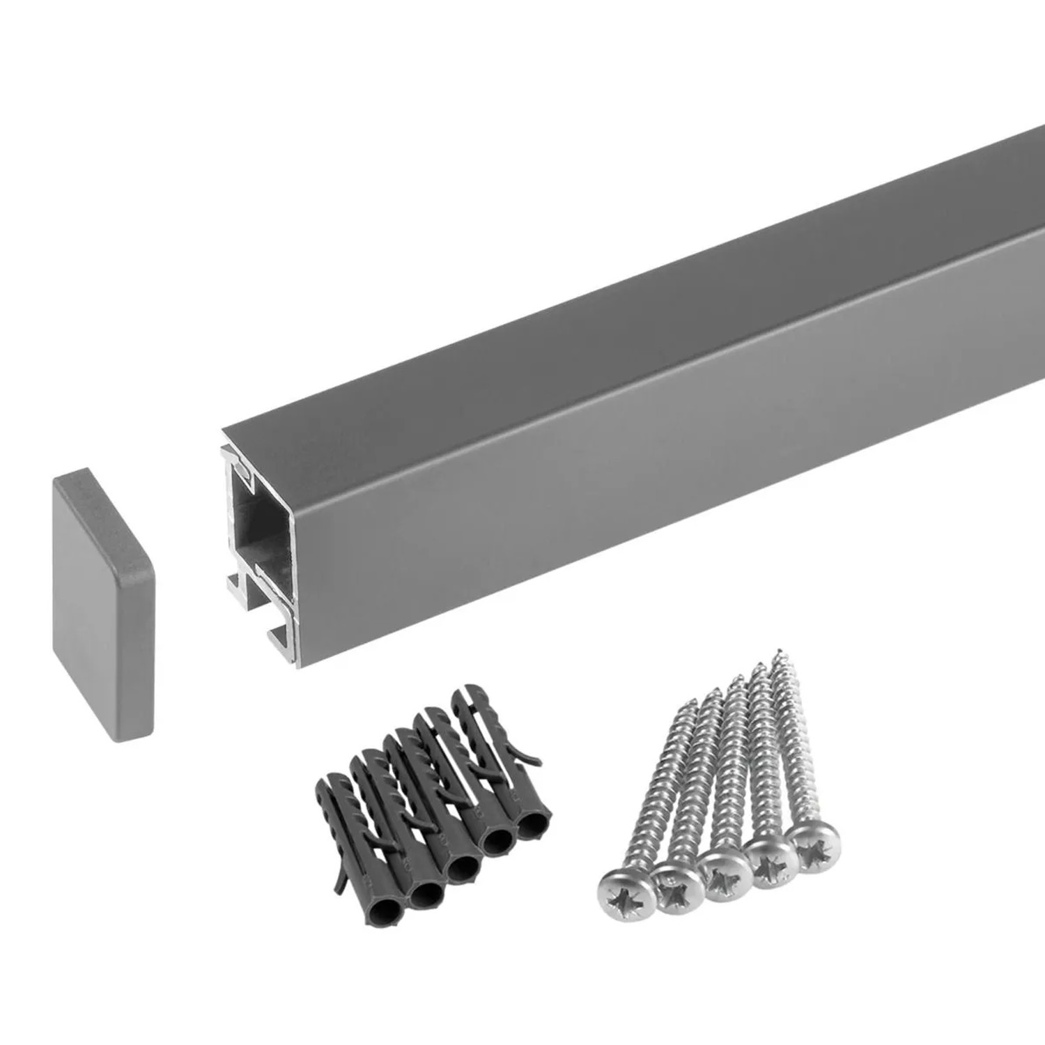 Kesseböhmer Linero MosaiQ EasyLine Küchenreling Edelstahloptik 600 mm