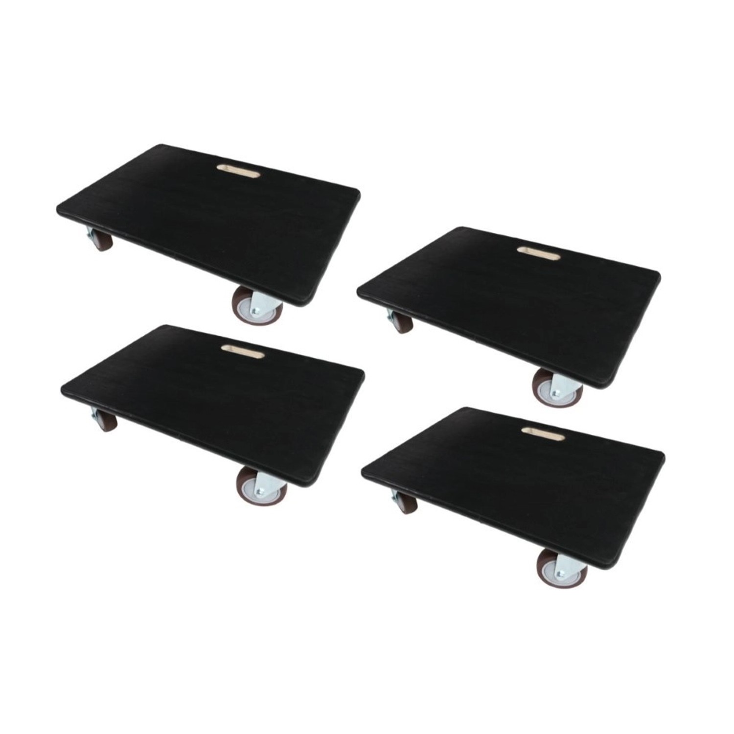 PROREGAL MegaDeal 4x Transportroller 4 Rollen HxBxT 15x40x60 cm Traglast 50 günstig online kaufen