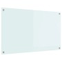 vidaXL Küchenrückwand Weiß 100 x 60 cm Gehärtetes Glas 42018019